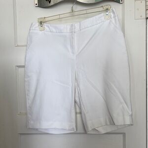 Rafaella Women's Crisp White Bermuda Shorts Curvy Size 10